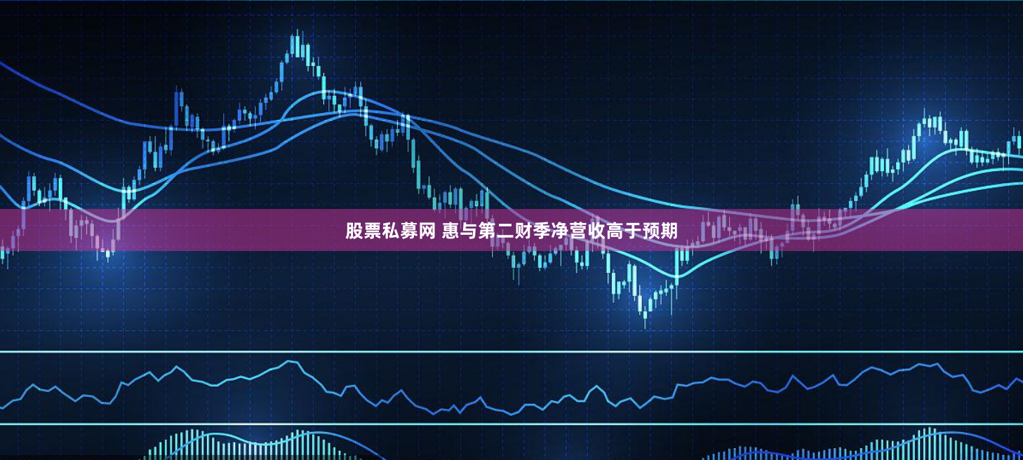 股票私募网 惠与第二财季净营收高于预期